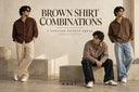 Brown shirts combination outfit