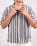 HALF SLEEVE SHIRT - GREY/BEIGE 203