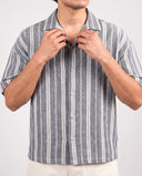 HALF SLEEVE SHIRT - GREY/BEIGE 203