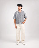 HALF SLEEVE SHIRT - GREY/BEIGE 203