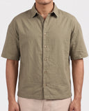 HALF SLEEVE SHIRT - OLIVE GREEN 202