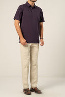 INTERLOCK BLACK BERRY POLO SHIRT (ONLINE EXCLUSIVE)