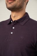 INTERLOCK BLACK BERRY POLO SHIRT (ONLINE EXCLUSIVE)