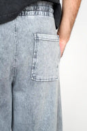 Baggy Trouser (Acid Wash Cut-Sew) - Light Grey