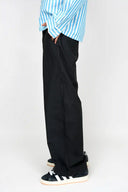 Pleated Wide Leg Pants - Black