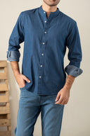 DENIM SHIRT  - BLUE