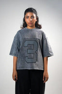 Baggy T Shirt (Acid Wash 3) - Light Grey
