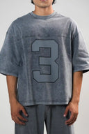 Baggy T Shirt (Acid Wash 3) - Light Grey