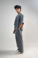 Baggy T Shirt (Acid Wash 3) - Light Grey