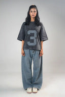 Baggy T Shirt (Acid Wash 3) - Dark Grey