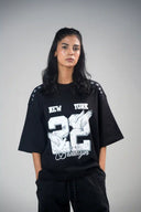 Oversized Tee Shirt (Dove 22) - Black