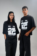 Oversized Tee Shirt (Dove 22) - Black