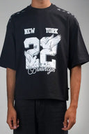 Oversized Tee Shirt (Dove 22) - Black