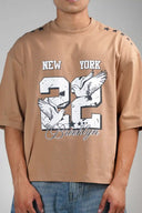 Oversized Tee Shirt (Dove 22) - Brown