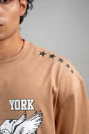 Oversized Tee Shirt (Dove 22) - Brown