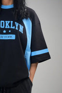 Baggy T Shirt (Brooklyn) - Black Blue