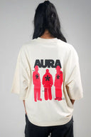 Oversized Tee Shirt (Aura Graphic) - White