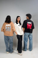 Oversized Tee Shirt (Aura Graphic) - White