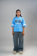 Oversized Tee Shirt (AC/DC) - Blue