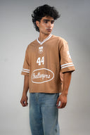 Oversized Varsity T Shirt (Challengers 44) - Brown