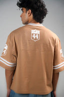 Oversized Varsity T Shirt (Challengers 44) - Brown