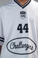 Oversized Varsity T Shirt (Challengers 44) - White