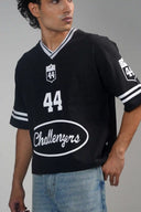 Oversized Varsity T Shirt (Challengers 44) - Black