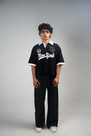 Boxy Polo Shirt (New York) - Black