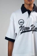 Boxy Polo Shirt (New York) - White