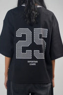 Oversized Jersey Tee Shirt (Superstars League) - Black