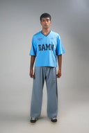 Oversized Jersey Tee Shirt (Superstars League) - Blue