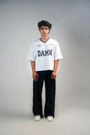 Oversized Jersey Tee Shirt (Superstars League) - White