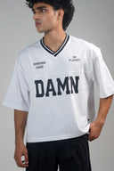 Oversized Jersey Tee Shirt (Superstars League) - White
