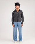 Full Sleeve Shirt - Black/White Pinstripe 211