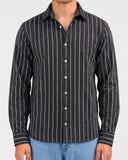 Full Sleeve Shirt - Black/White Pinstripe 211